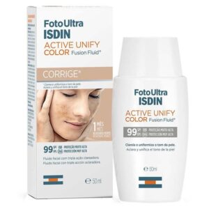 Imagem de Clareador Facial Com Cor Isdin - FotoUltra Active Unify Fusion Fluid Color FPS 99