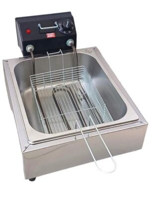 Imagem de Fritadeira Elétrica a Óleo 5 Litros 1 Cuba Profissional Equipe Inox