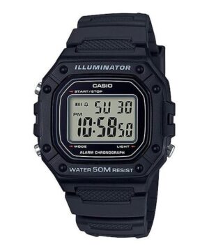 Imagem de Relógio de Pulso Masculino Casio Digital Preto W-218H-1AVDF