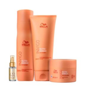 Imagem de Kit Enrich Shampoo, Condicionador, Máscara e Oil Reflections - Wella