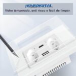 Imagem de Tomada Inteligente Dupla Wifi USB Tipo C Google Alexa Branco