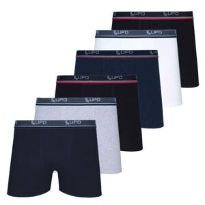 Imagem de Kit 6 Cueca Lupo Algodão Boxer Cotton Box Masculina Adulto