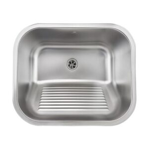 Imagem de Tanque Lavanderia 55 X 45 Com Válvula Aço Inox 201 Tubrax