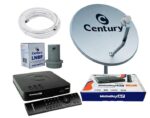 Imagem de Nova Antena Parabólica Ku Century Completa Midia Box B7 5g