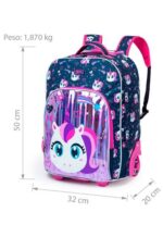 Imagem de Kit Escolar Spector Mochila BOLSA de Rodinhas Estojo Lancheira Infantil