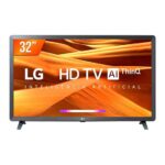 Imagem de Smart TV LG 32 LED HD USB HDMI Wi-fi Bluetooth HDR 10 ThinQ Ai Google Assis. Alexa - 32LQ621CBSBAWZ