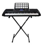 Imagem de Teclado Musical Arranjador 61 Teclas HK 812 - Profissional Sensitive - USB - LCD + Suporte Pedestal