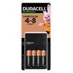 Imagem de Carregador de Pilhas AA e AAA Duracell - Com 4 Pilhas Rec AA