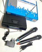 Imagem de Kit 2 Microfones S/fio Microfone Receptor Para Palesta Igrejas E Show 220v / 110v Bivolt