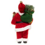 Imagem de Papai Noel Enfeite Natal Decoracao Natalina Presentes 30cm Vermelho Premium Luxo