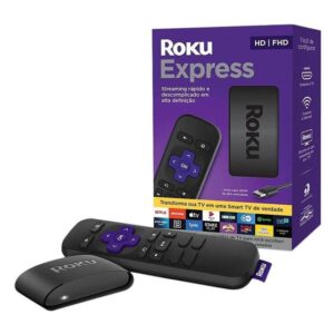 Imagem de Roku Express Streaming Player Conversor Smart TV Full HD com Controle Remoto - Preto