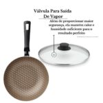 Imagem de Frigideira Funda Antiaderente Tramontina 24Cm Com Tampa