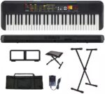 Imagem de Teclado Musical Yamaha PSR-F52 61 teclas + Suporte + Capa + Banco