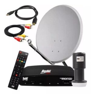 Imagem de Kit Antena Receptor Digital Full Hd Sat Hd Regional Bs9900S