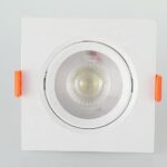 Imagem de 10 Spot Quadrado Led Direcionável Embutir-6500k branco frio