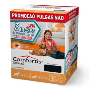 Imagem de Combo 3 Comfortis Antipulgas Cães E Gatos 270mg