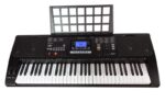 Imagem de Teclado Musical Arranjador 61 Teclas HK 812 - Profissional Sensitive - USB - LCD + Suporte Pedestal