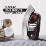 Imagem de Ferro de Passar Roupa Metálico a Seco Black Decker 1100w - 127v