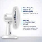 Imagem de Ventilador de Mesa Mondial 6 Pás Super Power Branco VSP-30-W - 30cm 220V