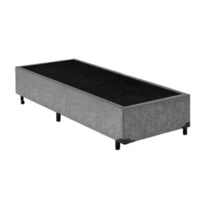 Imagem de Base Box Solteiro Suede Cinza 88 X 188 X 40