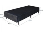 Imagem de Base Cama Box Solteiro Umaflex 88x26x188cm