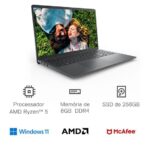 Imagem de Notebook Dell Inspiron 15 3000 i15-a0505-MM10P 15.6" FHD AMD Ryzen 5 8GB 256GB SSD Windows 11 Preto