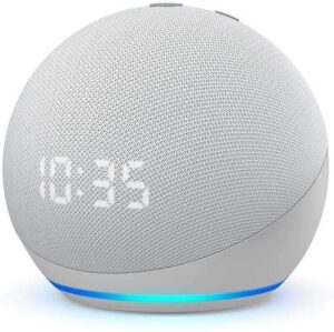 Imagem de Echo Dot (4 Geração): Smart Speaker Relógio E Branca