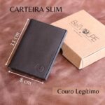 Imagem de Carteira Masculina Slim Couro Legítimo