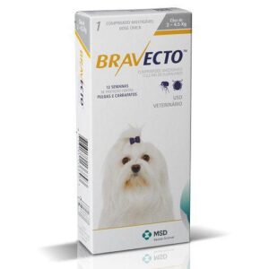 Imagem de Antipulgas Bravecto Msd Cães Até 4,5Kg Mastigável Dose Única